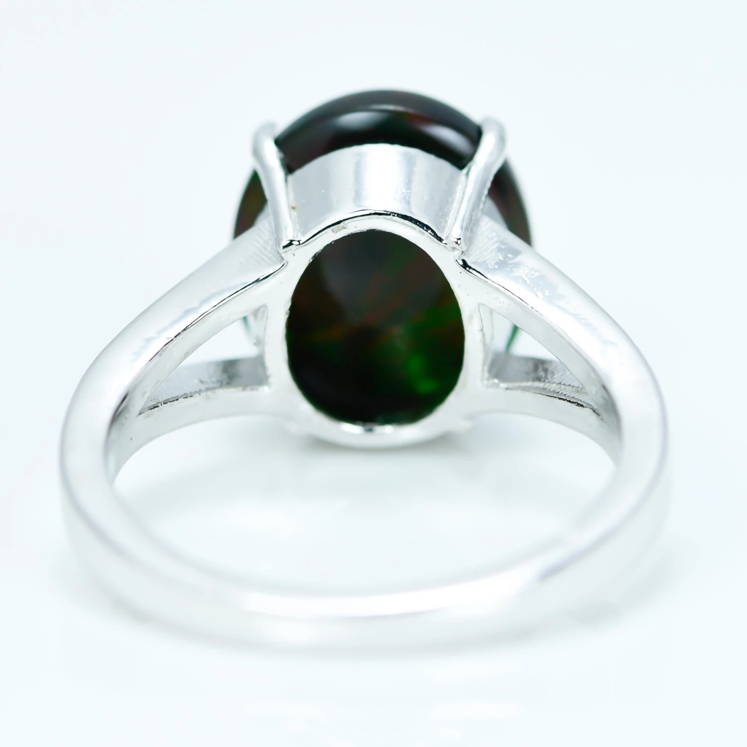 Natural 4.80 Carat Black Opal Ring 8 Natural 4.80 Carat Black Opal Ring – Image 6