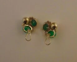 Michael Kneebone Chrysoprase Green Topaz Diamond South Seas Pearl Earrings -Mode Bijouterie Magasin DSC06335 master