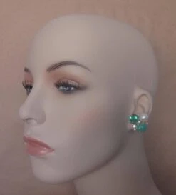 Michael Kneebone Chrysoprase Green Topaz Diamond South Seas Pearl Earrings -Mode Bijouterie Magasin DSC07474 master