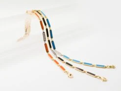 Unknown 18 Kt Yellow Gold Enamel And Diamond Bracelet 11 Unknown 18 Kt Yellow Gold Enamel And Diamond Bracelet -Mode Bijouterie Magasin DSC 0077 master