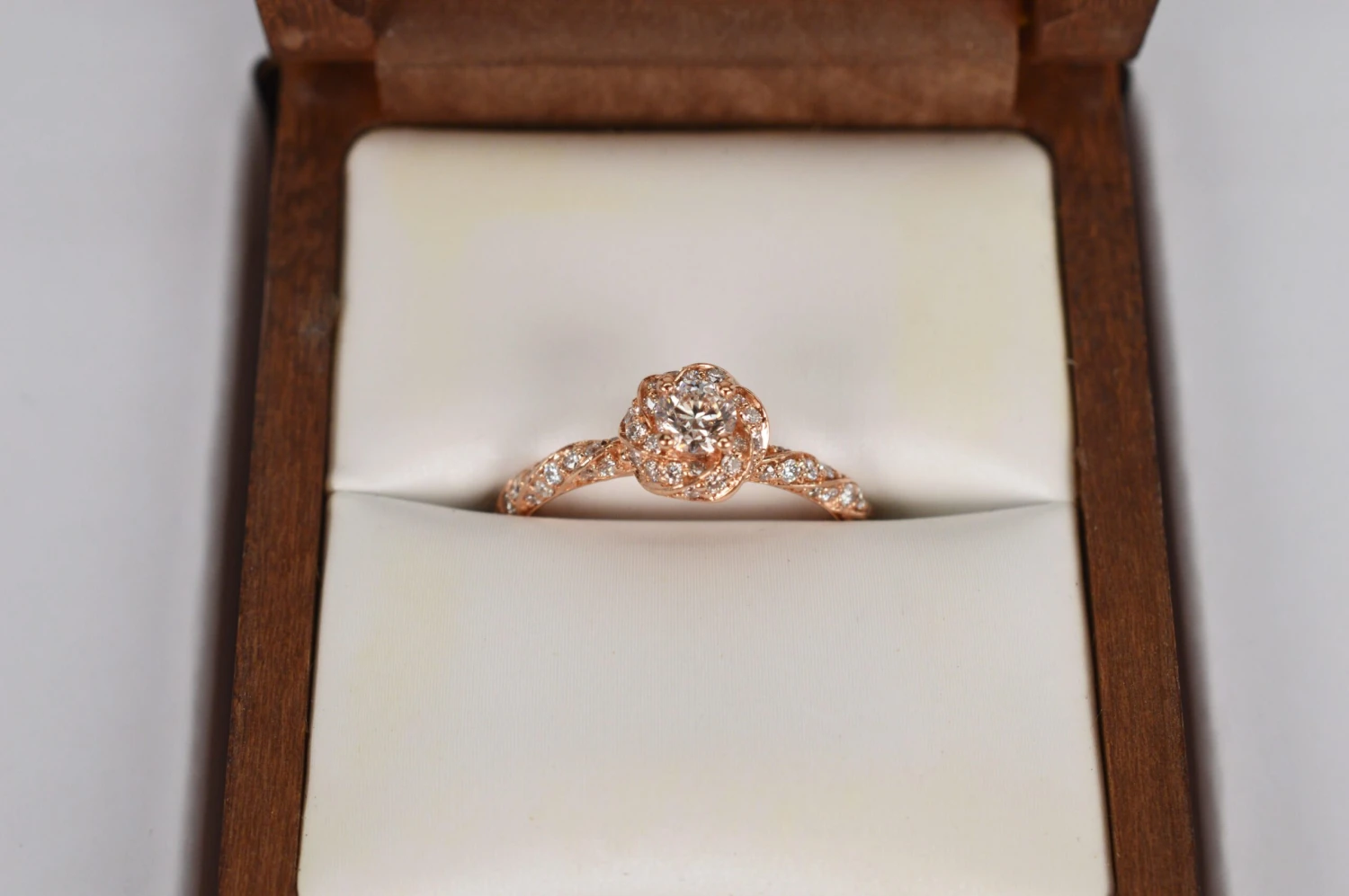 Unknown Brilliant Earth Diamond 14 Karat Rose Gold Engagement Ring W GIA Cert Box Papers 8 Unknown Brilliant Earth Diamond 14 Karat Rose Gold Engagement Ring W GIA Cert Box Papers – Image 6