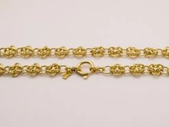 Unknown Massive Byzantine Knitted Necklace In 18 Kt Yellow Gold -Mode Bijouterie Magasin DSC 0144 master 1