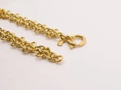 Unknown Massive Byzantine Knitted Necklace In 18 Kt Yellow Gold -Mode Bijouterie Magasin DSC 0145 master 1