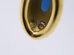 Unknown 18 Kt Yellow Gold And Blue Agate Earrings 15 Unknown 18 Kt Yellow Gold And Blue Agate Earrings -Mode Bijouterie Magasin DSC 0157 master