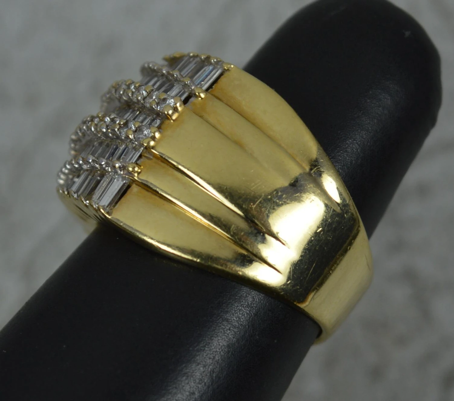 Unknown Heavy Bling 3.00 Carat Diamond And 18 Carat Yellow Gold Cluster Ring 11 Unknown Heavy Bling 3.00 Carat Diamond And 18 Carat Yellow Gold Cluster Ring – Image 9