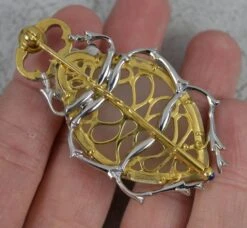 Unknown Incredible 18ct Gold Agate Sapphire Emerald Pearl Diamond Beetle Brooch 44.7g -Mode Bijouterie Magasin DSC 0912 master