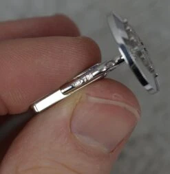 Patek Phillipe Calatrava 18 Carat White Gold Pair Of Cufflinks -Mode Bijouterie Magasin DSC 0928 master