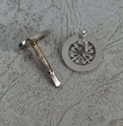 Patek Phillipe Calatrava 18 Carat White Gold Pair Of Cufflinks -Mode Bijouterie Magasin DSC 0929 master