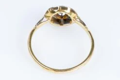 Unknown Antique 18-carat Yellow Gold Ring Decorated With Zirconium Oxide 20 Unknown Antique 18-carat Yellow Gold Ring Decorated With Zirconium Oxide -Mode Bijouterie Magasin DSC 1590 master