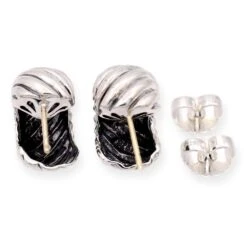 David Yurman Sterling Silver 14k Cable Classics Shrimp Half-Hoop Earrings 10 David Yurman Sterling Silver 14k Cable Classics Shrimp Half-Hoop Earrings -Mode Bijouterie Magasin DavidYurmanSterlingSilver14KCableClassicsShrimpHalf HoopEarrings 7 master