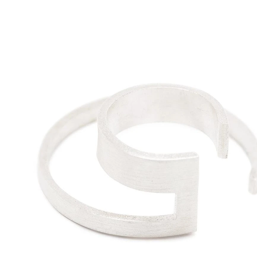 Sterling Silver Triple Lines Ear Cuff And Double Ear Cuff 5 Sterling Silver Triple Lines Ear Cuff And Double Ear Cuff – Image 3