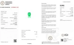 *Sales* IGI 18k 8.70 Ctw Emerald &Sapphires Antique Art Deco Engagement Ring 19 *Sales* IGI 18k 8.70 Ctw Emerald &Sapphires Antique Art Deco Engagement Ring -Mode Bijouterie Magasin E3 38 master