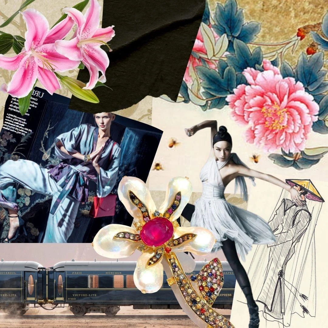 “Orient” Ruby Earrings With White Topaz & Blue Sapphire Set In 22k Gold 12 “Orient” Ruby Earrings With White Topaz & Blue Sapphire Set In 22k Gold – Image 10