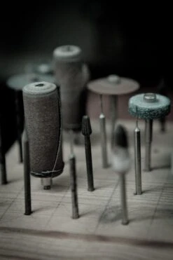 Round Spiral Greek Circle Of Life Debossed Cufflinks Handcrafted 14Kt White Gold -Mode Bijouterie Magasin FP2D0355 master