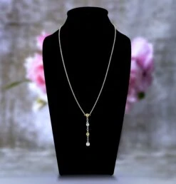 Vitolo 18 Karat Gold Diamond Bezel Necklace -Mode Bijouterie Magasin Flower N 01 copy 3 master