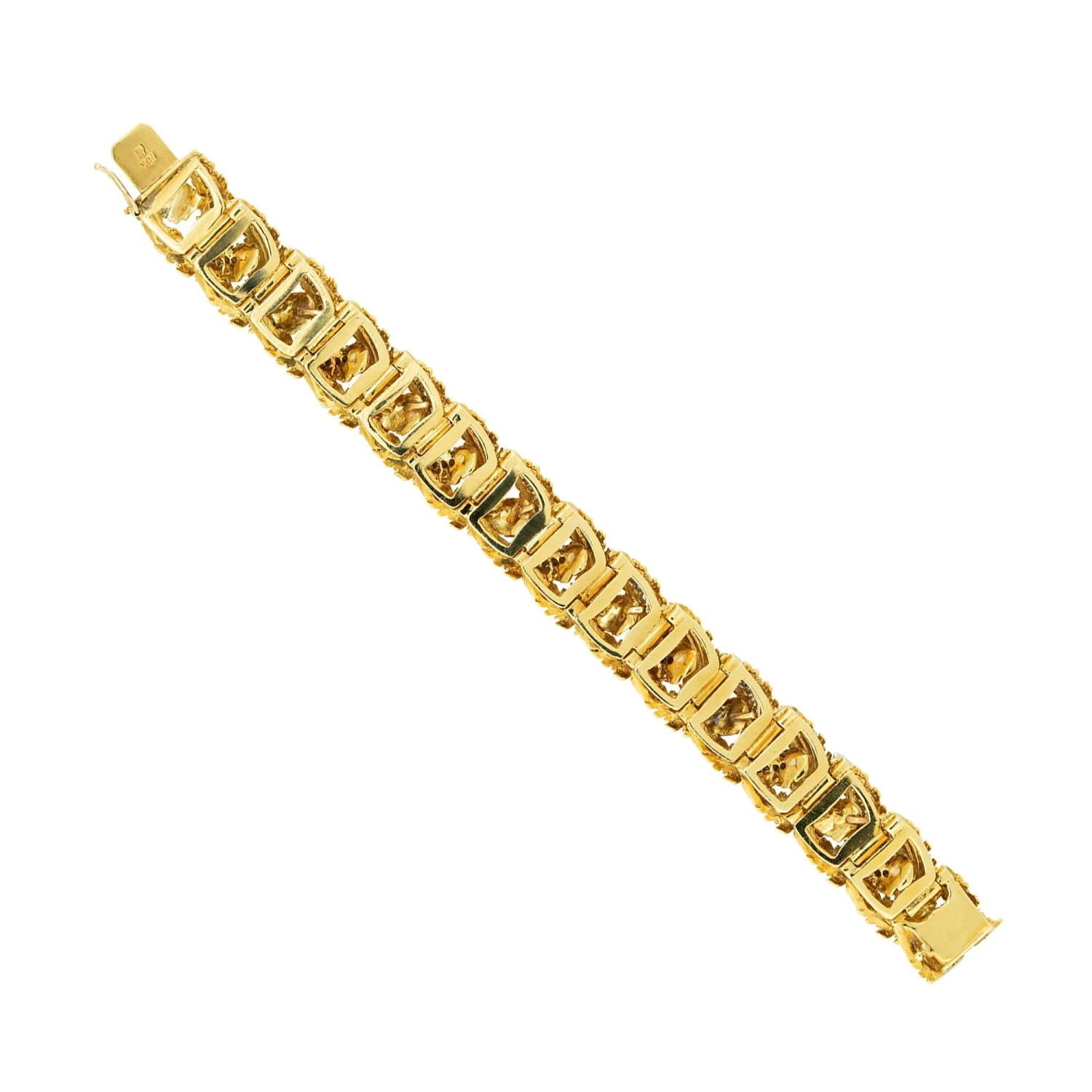 Unknown 2.0 Carat Diamond And Feather Link Design Bracelet 18 Karat In Stock 9 Unknown 2.0 Carat Diamond And Feather Link Design Bracelet 18 Karat In Stock – Image 7