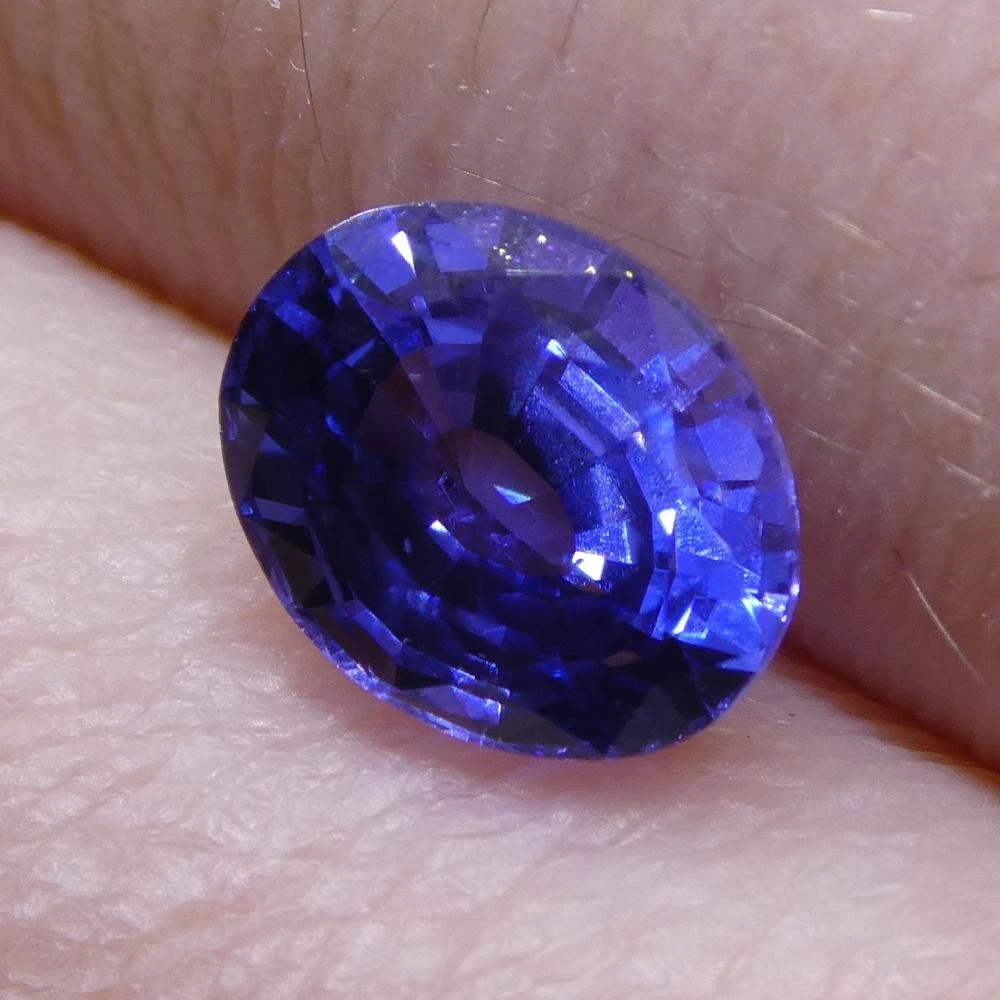 1.40ct Color Change Sapphire Oval Gia Certified Unheated, Sri Lanka, Violetish B 8 1.40ct Color Change Sapphire Oval Gia Certified Unheated, Sri Lanka, Violetish B – Image 6