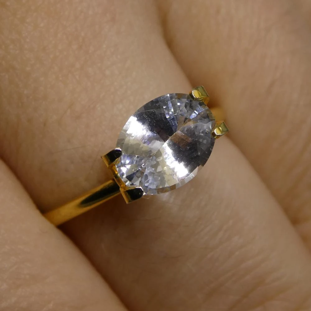 1.58 Carat Oval Icy Light Blue Sapphire GIA Certified Sri Lanka Unheated 21 1.58 Carat Oval Icy Light Blue Sapphire GIA Certified Sri Lanka Unheated – Image 19