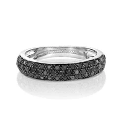 Geraldo Classic Black Diamond Pavé Ring -Mode Bijouterie Magasin GR0298BI 3 master