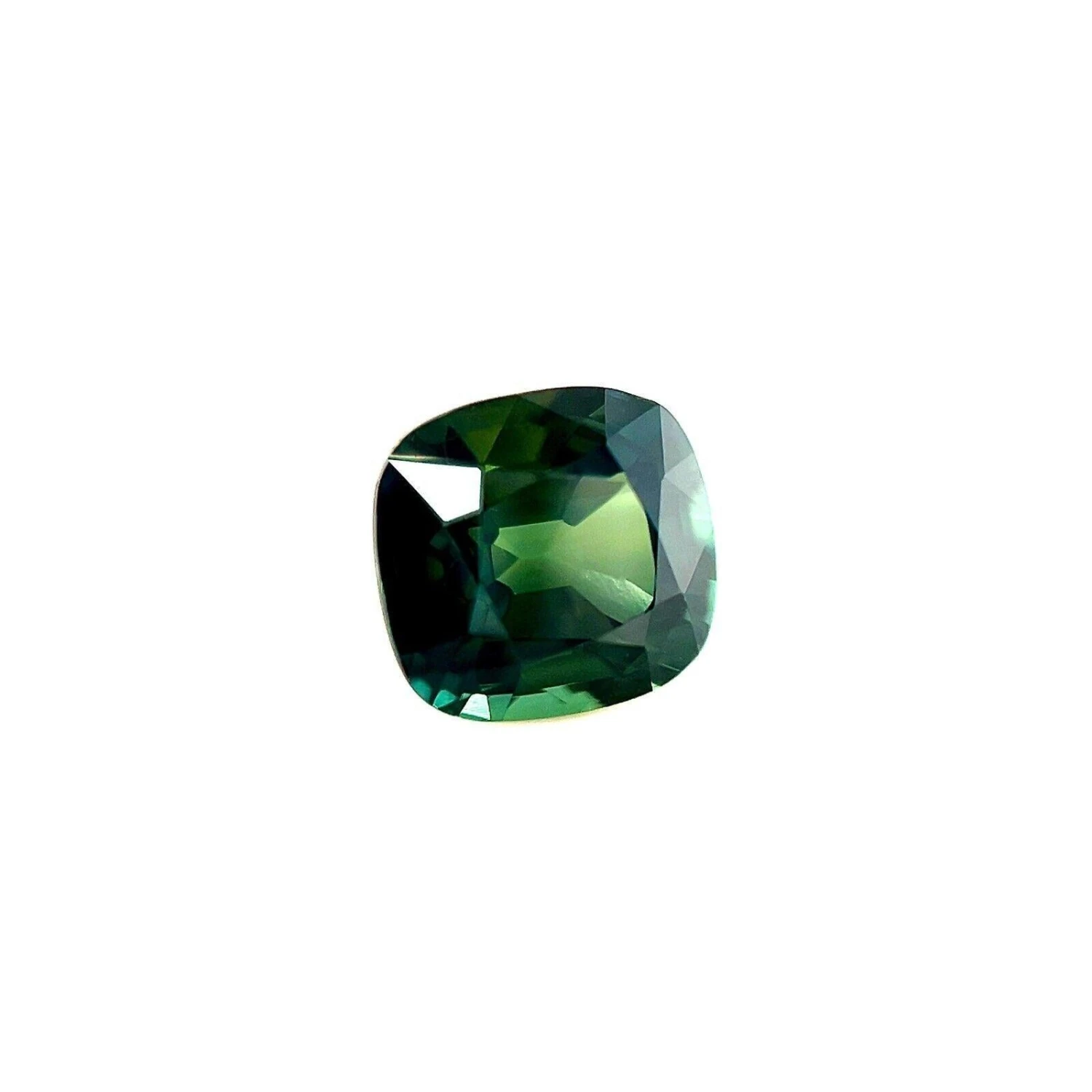GRA Certified 2.09ct Green Blue Sapphire Untreated Cushion Cut Gem 4 GRA Certified 2.09ct Green Blue Sapphire Untreated Cushion Cut Gem – Image 2