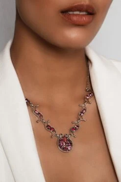 Unknown EGL Certified Natural Untreated 23CTW Pink Sapphire Platinum Silver Necklace 13 Unknown EGL Certified Natural Untreated 23CTW Pink Sapphire Platinum Silver Necklace -Mode Bijouterie Magasin HBS39 master