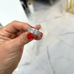 Unknown Men 14k White Gold Channel Diamond Wedding Band -Mode Bijouterie Magasin HEG013796 01 master