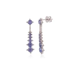 4.16 Carat Clear Blue Sapphire And Diamond Long Earring In 18 Karat White Gold 8 4.16 Carat Clear Blue Sapphire And Diamond Long Earring In 18 Karat White Gold -Mode Bijouterie Magasin HE 4553 29111 GP 1 master