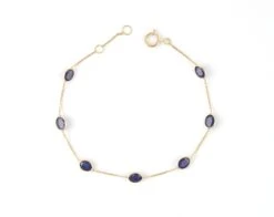 3.1 Carat Sapphire Chain Tennis Bracelet In 18k Gold 7 3.1 Carat Sapphire Chain Tennis Bracelet In 18k Gold -Mode Bijouterie Magasin HM 55923 GP copy master