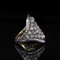 Unknown A.Deitiy Cocktail Ring Made With Recycled Sterling Silver And Mined Diamonds 9 Unknown A.Deitiy Cocktail Ring Made With Recycled Sterling Silver And Mined Diamonds -Mode Bijouterie Magasin HR 4724 2 master