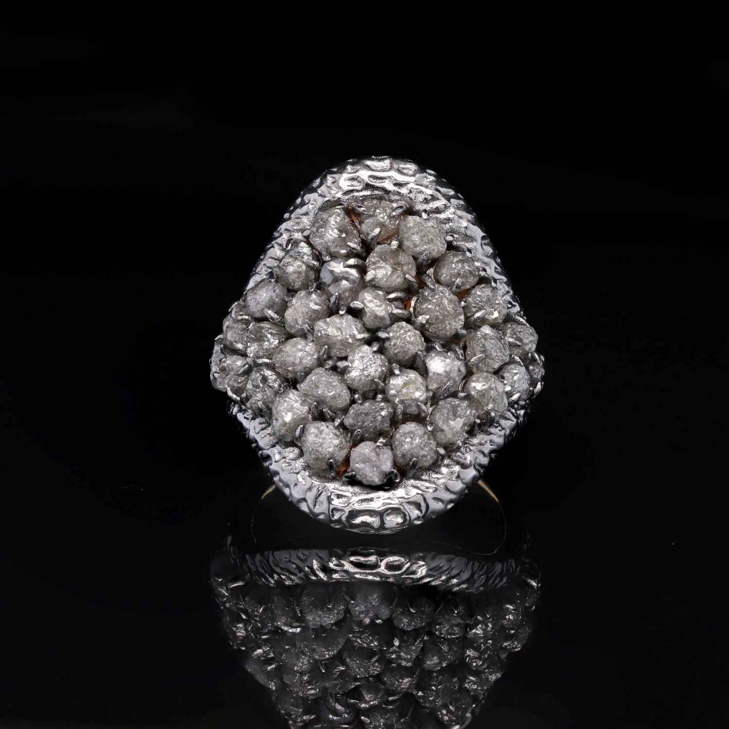 Unknown A.Deitiy Cocktail Ring Made With Recycled Sterling Silver And Mined Diamonds 5 Unknown A.Deitiy Cocktail Ring Made With Recycled Sterling Silver And Mined Diamonds – Image 3