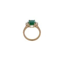 2.85 Carat Zambian Emerald & Diamond Ring Studded In 18k Yellow Gold -Mode Bijouterie Magasin HR 6138 26511 GP 1 master