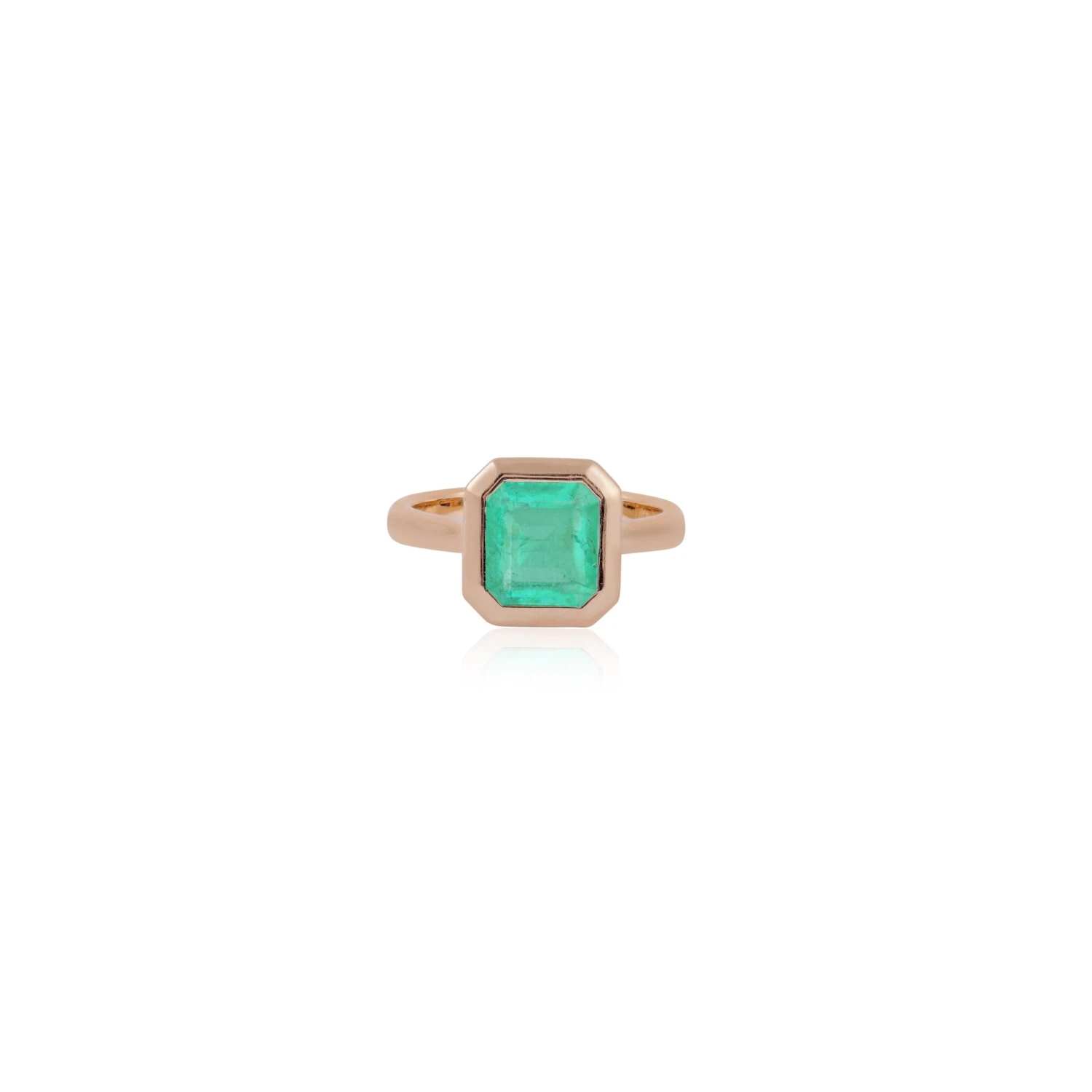 Colombian Emerald 2.68 Carat Ring 18Karat Yellow Gold 4 Colombian Emerald 2.68 Carat Ring 18Karat Yellow Gold – Image 2
