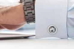 Hand-Carved Horse-Shoe Agate Cameo 925 Sterling Silver Contemporary Cufflinks 16 Hand-Carved Horse-Shoe Agate Cameo 925 Sterling Silver Contemporary Cufflinks -Mode Bijouterie Magasin Horse Shoe Cufflinks master