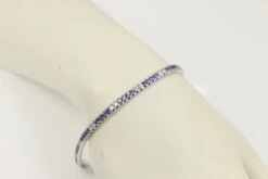 Unknown Sapphire And Diamond Tennis Bracelet 18 Karat White Gold -Mode Bijouterie Magasin IMG 0033 master