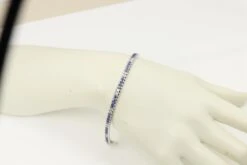 Unknown Sapphire And Diamond Tennis Bracelet 18 Karat White Gold -Mode Bijouterie Magasin IMG 0036 master