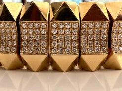 Unknown Estate Diamond And Gold Link Bracelet -Mode Bijouterie Magasin IMG 0643 master