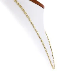 Unknown Unisex Solid 18k Yellow Gold Polished Puffed Mariner Link Chain Necklace 9 Unknown Unisex Solid 18k Yellow Gold Polished Puffed Mariner Link Chain Necklace -Mode Bijouterie Magasin IMG 0951 marked master 1