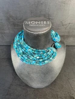 One-of-a-kind Necklace In Blue Apatite From The Danish Brand Monies -Mode Bijouterie Magasin IMG 1316 copy master