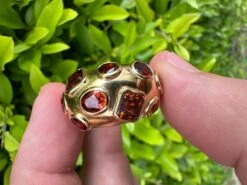 Unknown 18k Gold Ring Orange Spessartine Hessonite Zircon 13 Unknown 18k Gold Ring Orange Spessartine Hessonite Zircon -Mode Bijouterie Magasin IMG 1455 master