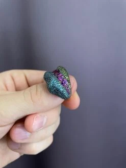 Rosior Purple Garnet, Fancy Diamond And Sapphire One-off Cocktail Ring 20 Rosior Purple Garnet, Fancy Diamond And Sapphire One-off Cocktail Ring -Mode Bijouterie Magasin IMG 1648657192735 master