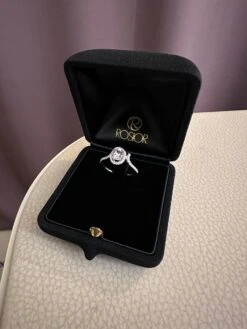 Rosior Contemporary Kunzite And Diamond Ring Set In White Gold -Mode Bijouterie Magasin IMG 1675425475250 master