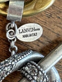 Lanvin By Alber Elbaz Chunky Two Tone Chain Necklace With Crystal Details -Mode Bijouterie Magasin IMG 1685119276757 master