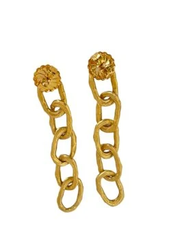Unknown New 1 Of A Kind, Handmade Heavily 14k-16k Yellow Gold Plated Designer Earrings -Mode Bijouterie Magasin IMG 1685126763190 master