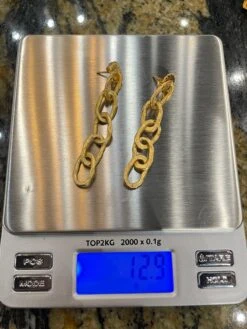 Unknown New 1 Of A Kind, Handmade Heavily 14k-16k Yellow Gold Plated Designer Earrings -Mode Bijouterie Magasin IMG 1685126806179 master