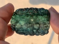 Unknown Amazing Drill Huge 119.05 Carat Natural Tourmaline Carving For Necklace Jewelry -Mode Bijouterie Magasin IMG 1693 master