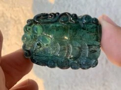 Unknown Amazing Drill Huge 119.05 Carat Natural Tourmaline Carving For Necklace Jewelry -Mode Bijouterie Magasin IMG 1694 master