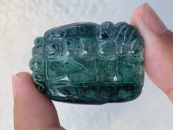 Unknown Amazing Drill Huge 119.05 Carat Natural Tourmaline Carving For Necklace Jewelry -Mode Bijouterie Magasin IMG 1696 master