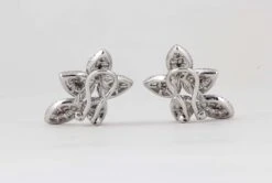 Stunning Baguette And Round Diamond Gold Cluster Earrings 14 Stunning Baguette And Round Diamond Gold Cluster Earrings -Mode Bijouterie Magasin IMG 1773 master