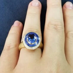 Tanzanite Diamonds 18 Karat Yellow Gold Tweed Suite -Mode Bijouterie Magasin IMG 20230309 095750 master