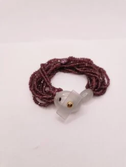 Unknown Rhodolite Garnet And Pink Sapphires Multi Strand Bakelite Bead Bracelet 13 Unknown Rhodolite Garnet And Pink Sapphires Multi Strand Bakelite Bead Bracelet -Mode Bijouterie Magasin IMG 20230510 161524 master